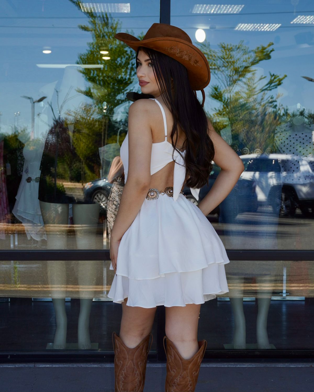 Angel energy ruffle dress