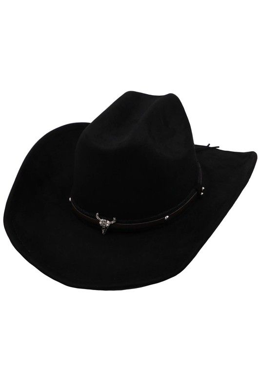 Horn cowgirl hat
