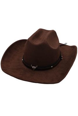 Horn cowgirl hat