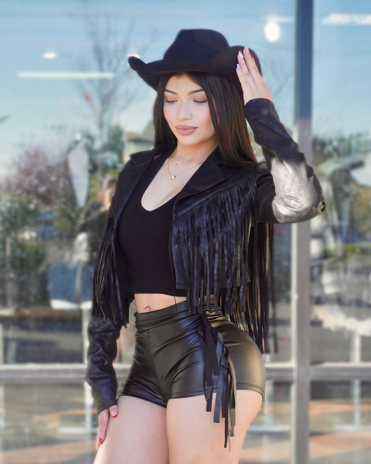 Fringe suede jacket