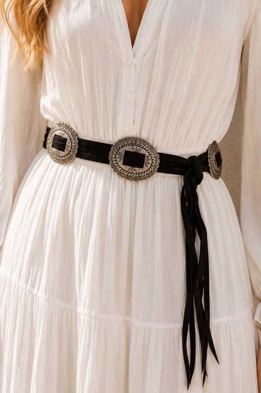 Suede slider wrap belt