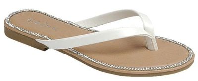 Crystal kiss thong sandals