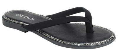 Crystal kiss thong sandals
