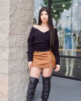Lace detail sweater top