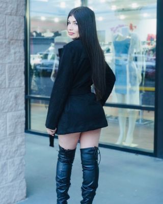 Suede belted coat