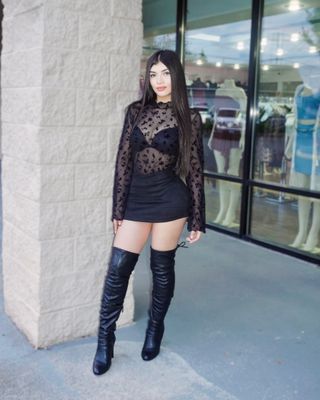Foral mesh top