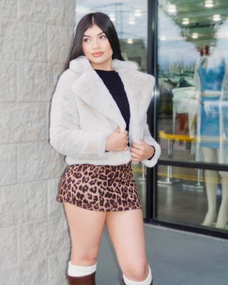 Faux fur coat