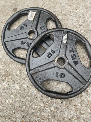 10lb TSA Standard 1” Easy Grip Weight Plates Pair 10lb TSA Standard 1” Easy Grip Weight Plates Pair