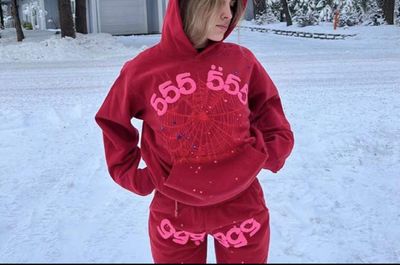 Sp5der Hoodie Red