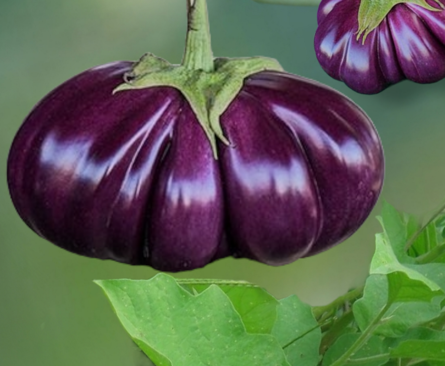 Heirloom Thai Purple Ribbed Eggplant Seeds