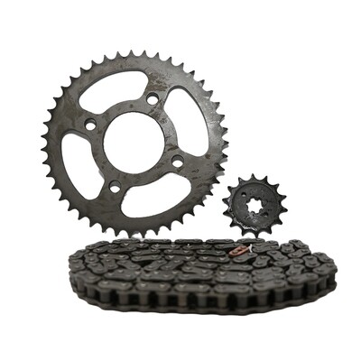 CHAIN SPROCKET KIT - DISCOVER -125M,DISCOVER -125,DISCOVER - 150