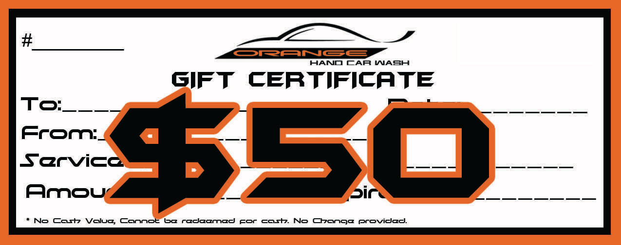$50  Gift Certificate for $50