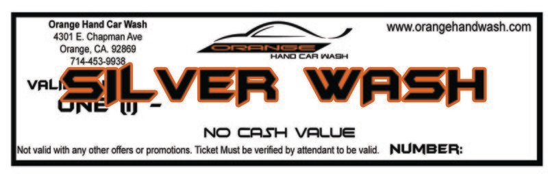 Silver Wash Book - 10 Tickets plus ( 2 Free Tickets - $55.98 value)