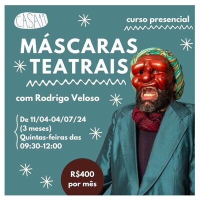 Máscaras Teatrais com Rodrigo Veloso