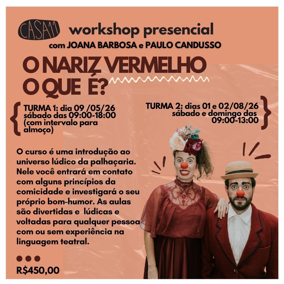 Workshop - O Nariz Vermelho - O que é? Maio/2026