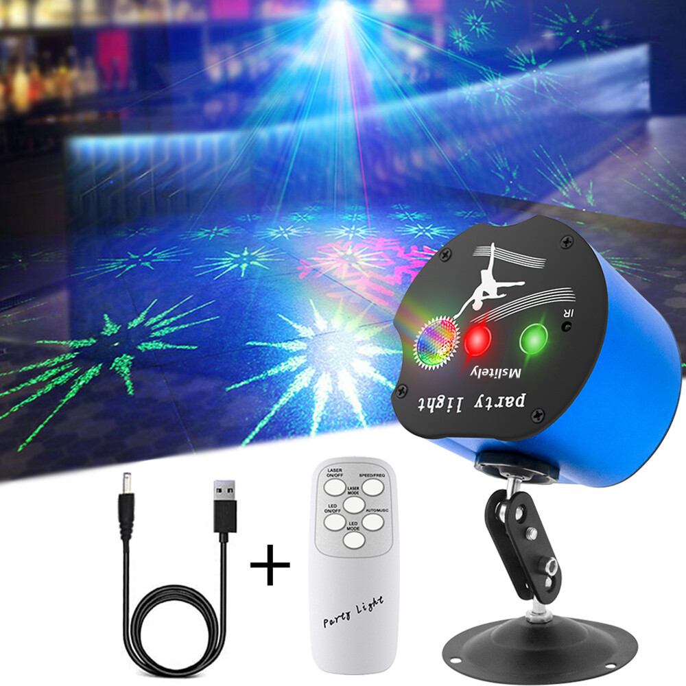 Party Lights DJ Disco Lights,Stage LED Lights USB Portable DJ Lights with Sound Activated and Remote Controller Strobe Rave Light for Parties, Festival, Birthday, Christmas, KTV, Club, Bar, Karaoke…
