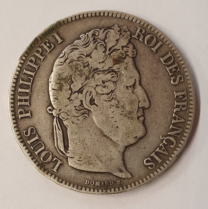 France - 5 Frs Louis Philippe 1er