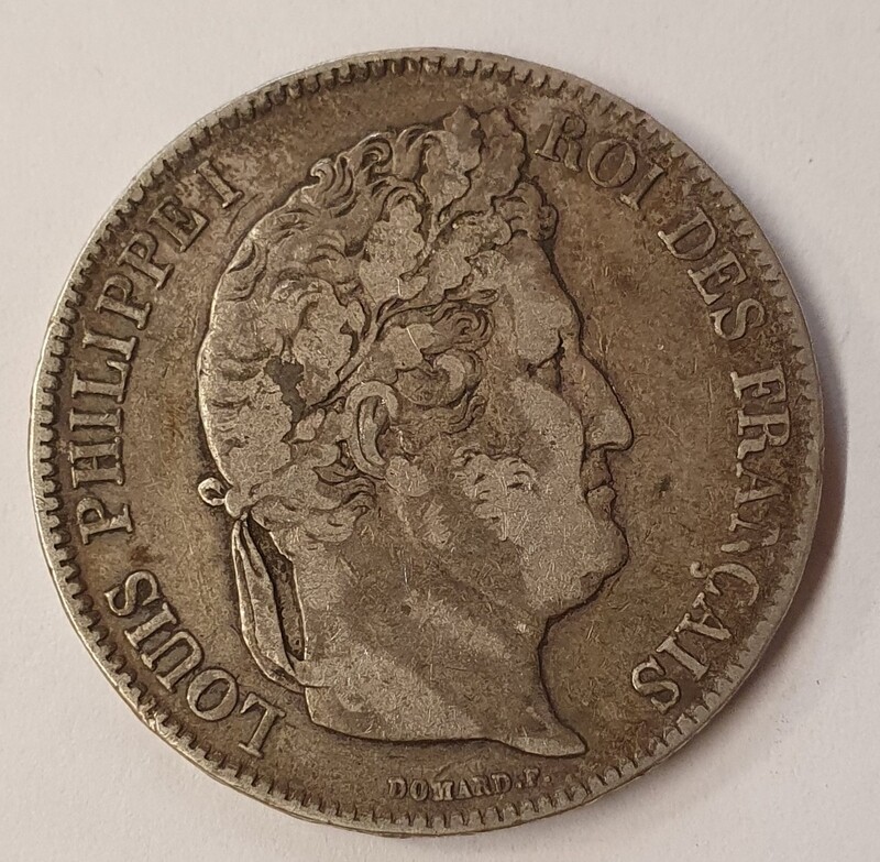 France - 5 Frs Louis Philippe 1er