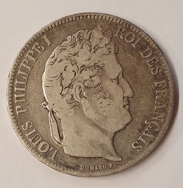 France - 5 Frs Louis Philippe 1er