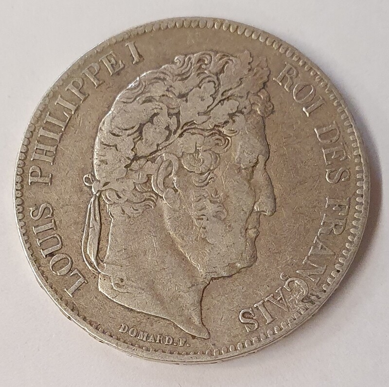 France - 5 Frs Louis Philippe 1er