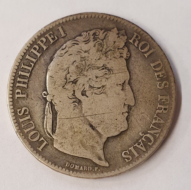 France - 5 Frs Louis Philippe 1er