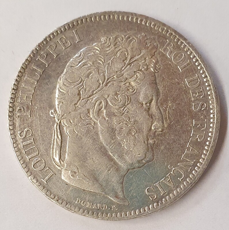 France - 5 Frs Louis Philippe 1er