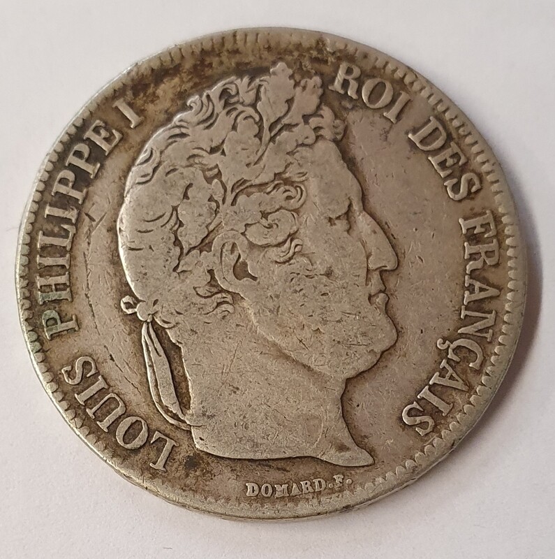 France - 5 Frs Louis Philippe 1er
