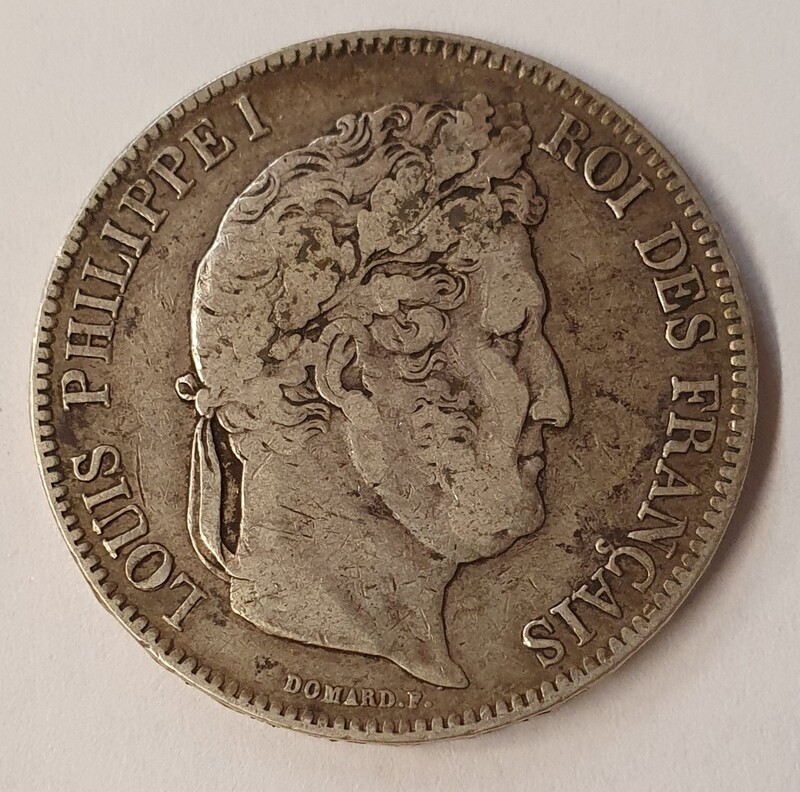 France - 5 Frs Louis Philippe 1er