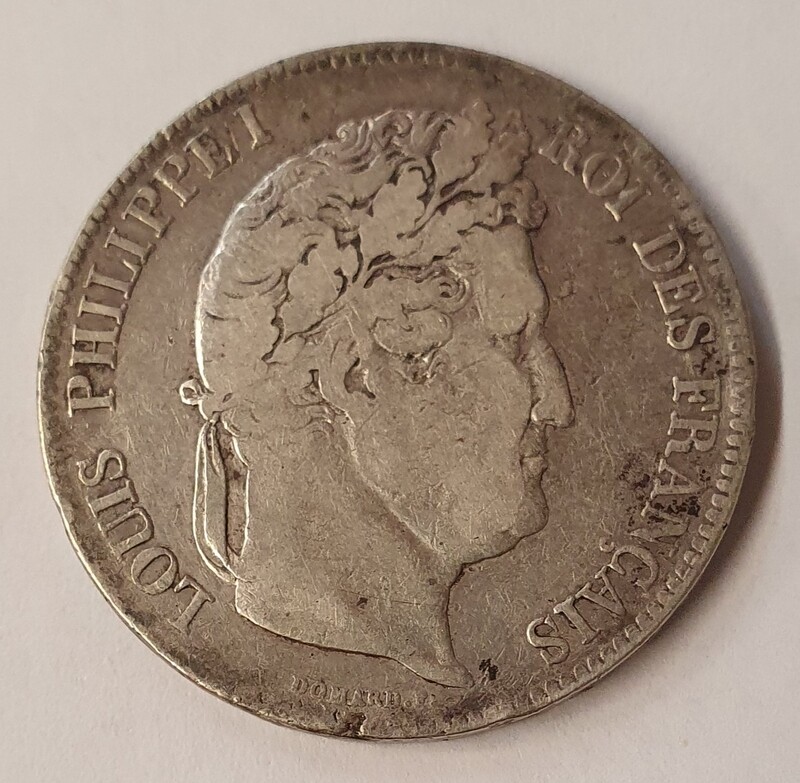 France - 5 Frs Louis Philippe 1er