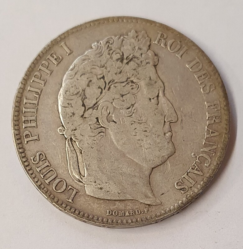 France - 5 Frs Louis Philippe 1er