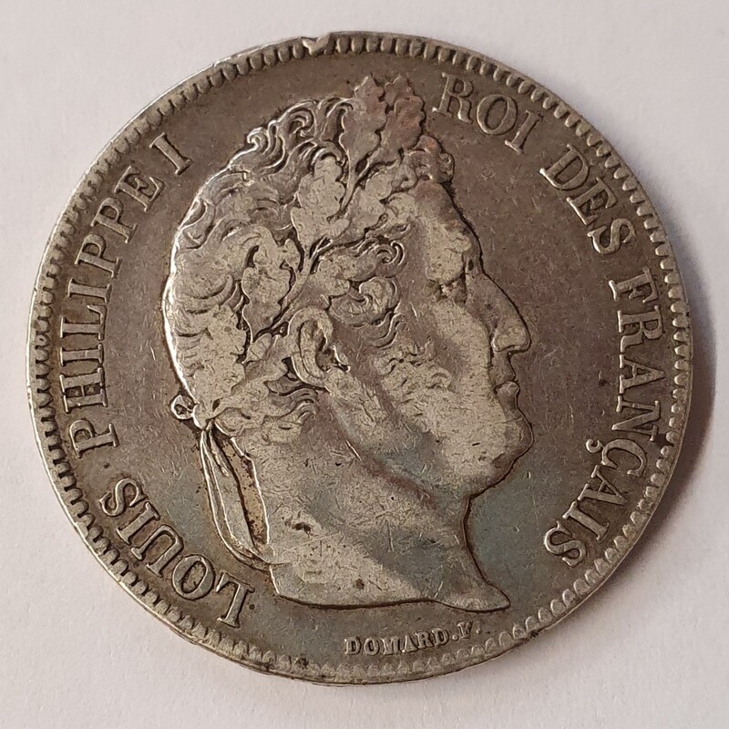 France - 5 Frs Louis Philippe 1er