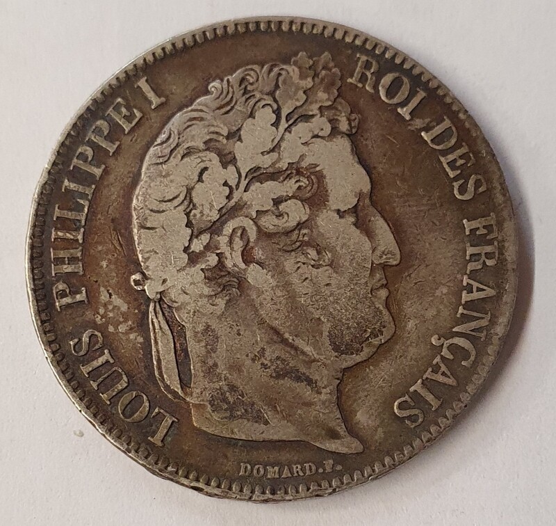 France - 5 Frs Louis Philippe 1er