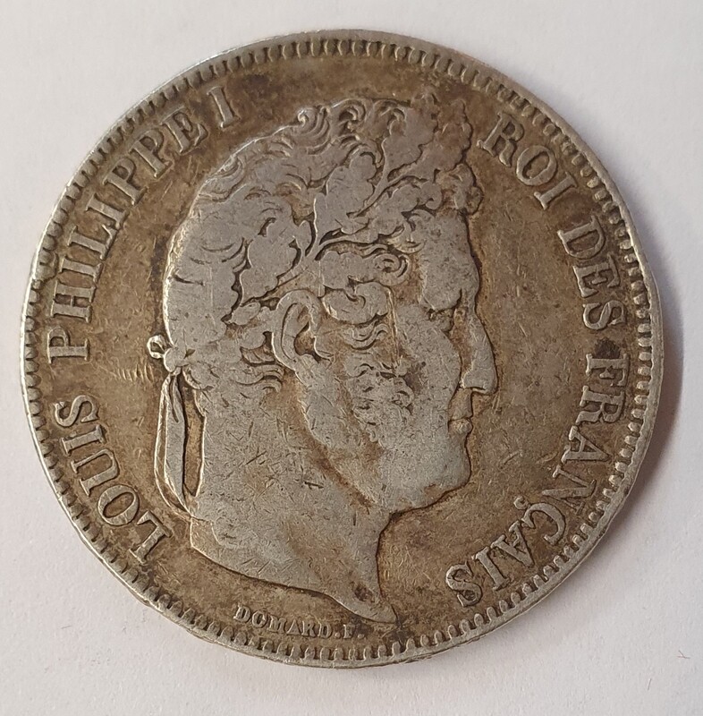France - 5 Frs Louis Philippe 1er