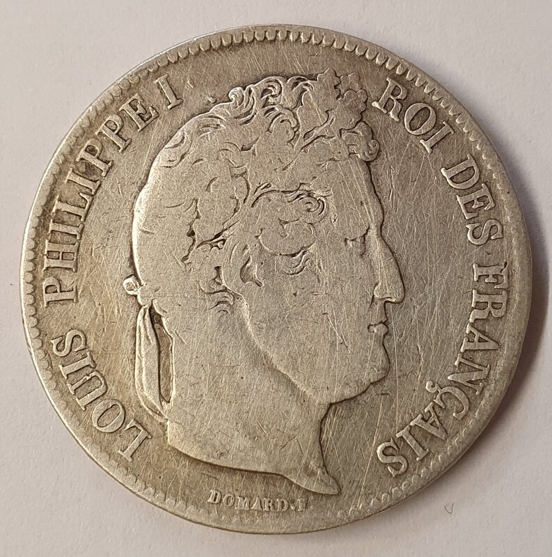 France - 5 Frs Louis Philippe 1er