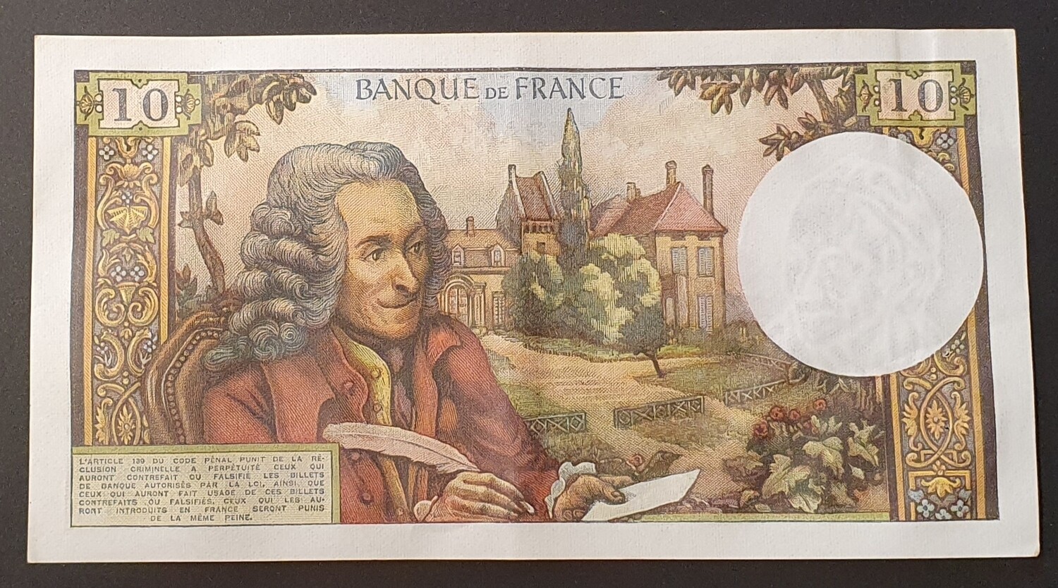France - 10 Frs Voltaire