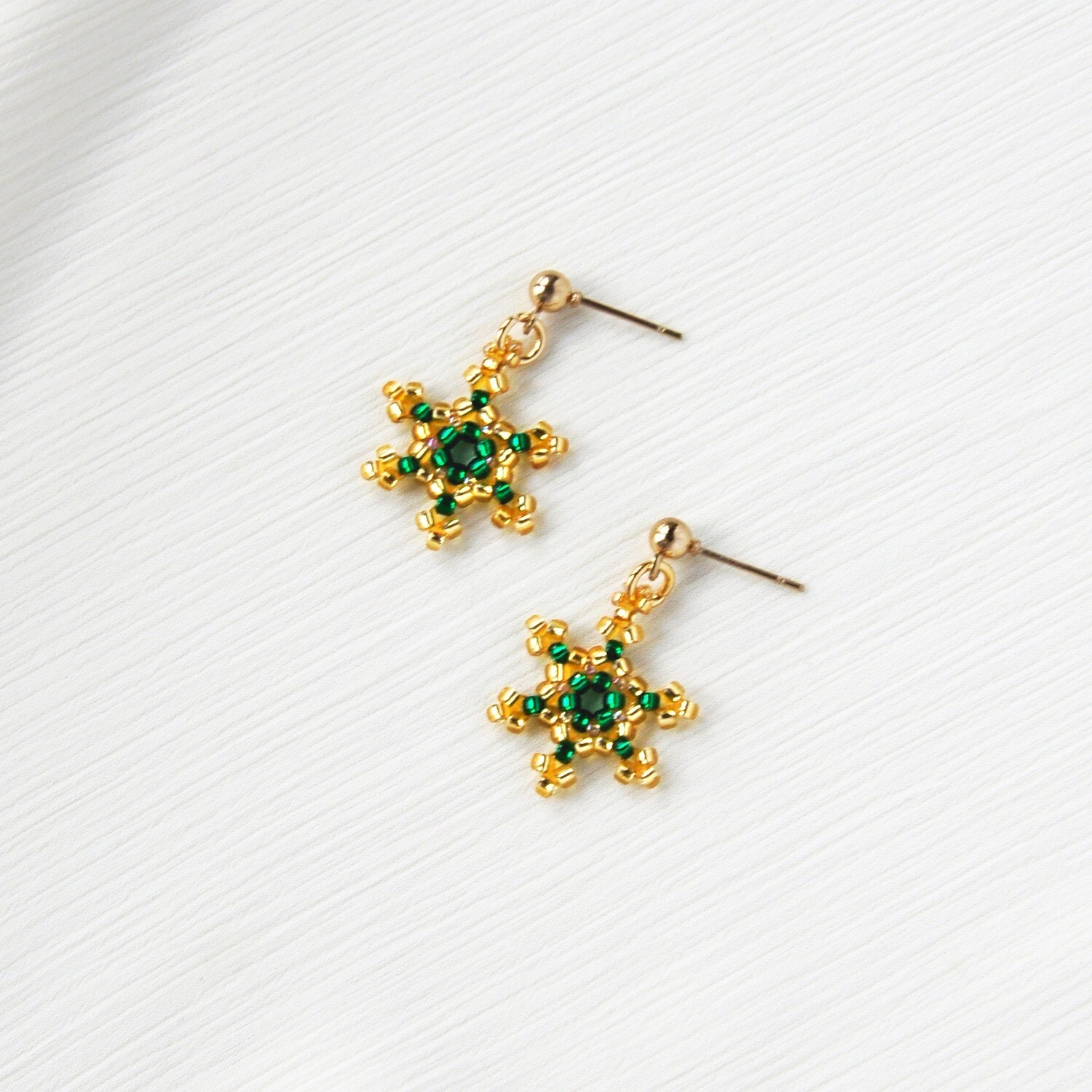 Kislap Stud Earrings in Emerald