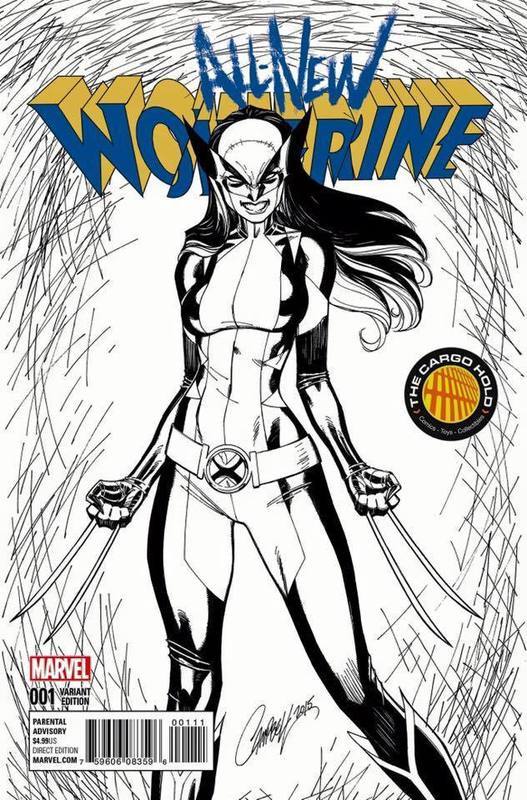 ALL NEW WOLVERINE #1 B&amp;W J SCOTT CAMPBELL TCH EXCLUSIVE VARIANT