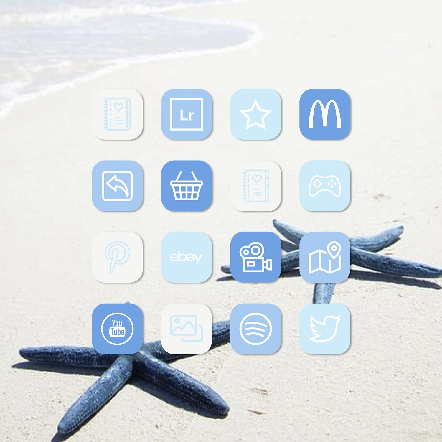 Light Blue Aesthetic App Icons Ios 15 Icon Packs For Ios 14 Widgetsmith Icons Aesthetic