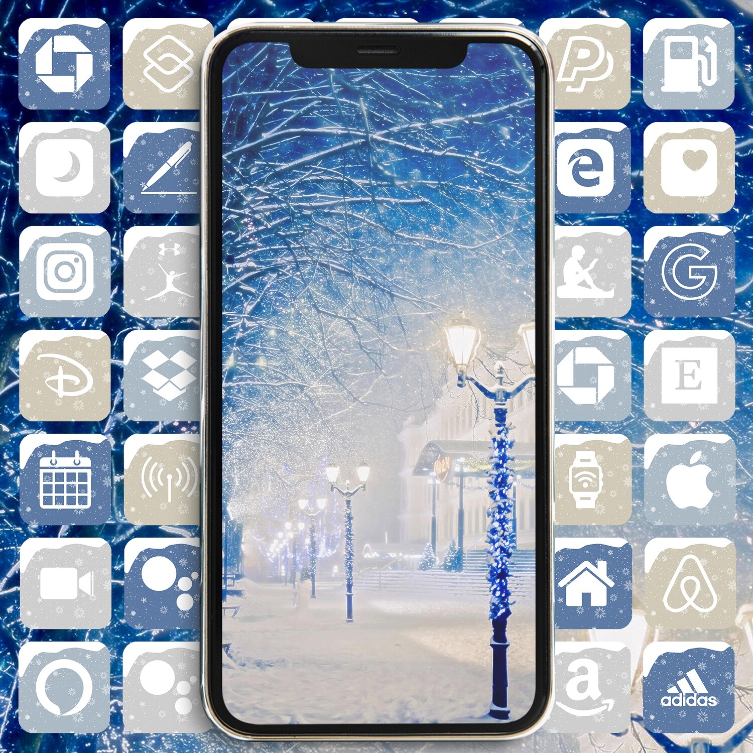 Hello Winter app icons ios 15 icons aesthetic widgetsmit