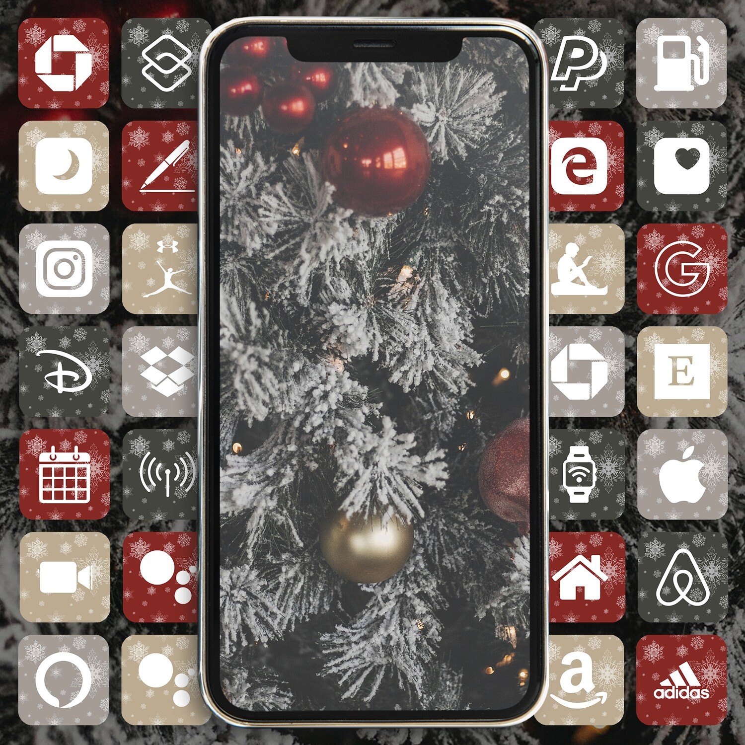 ​Festive Christmas app icons ios 15 icons aesthetic widgetsmit