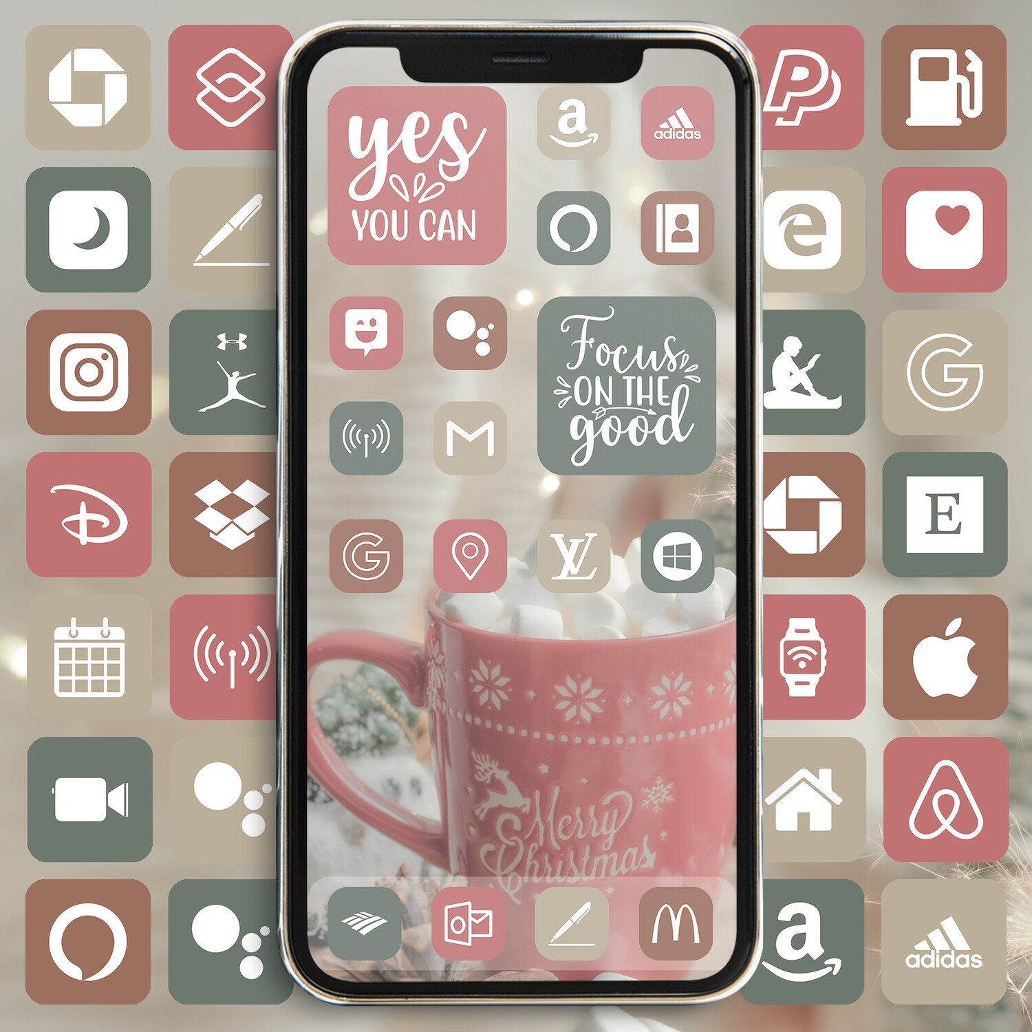 Sweet Christmas app icons ios 15 icons aesthetic widgetsmith