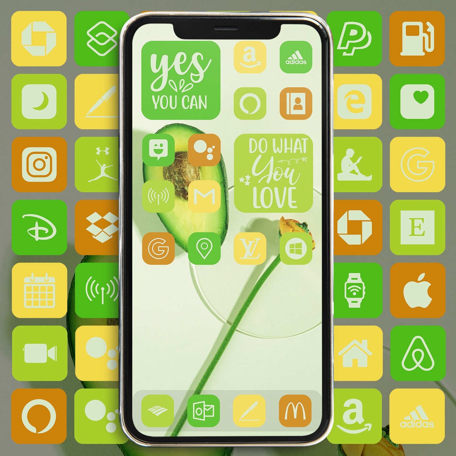 Kelly Green Color app icons ios 15 icons aesthetic