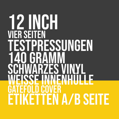 12" Doppel-Vinyl im Gatefold