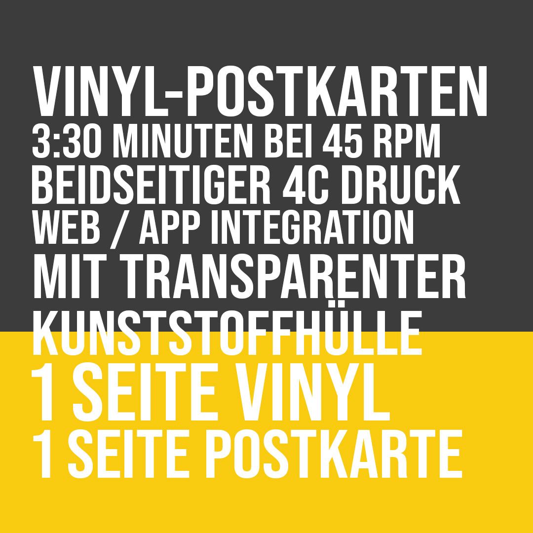 Vinyl Postkarten Vinyl Postkarten