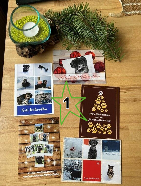 Weihnachtskarten Set 1 mit Kuverts Weihnachtskarten Set 1 mit Kuverts