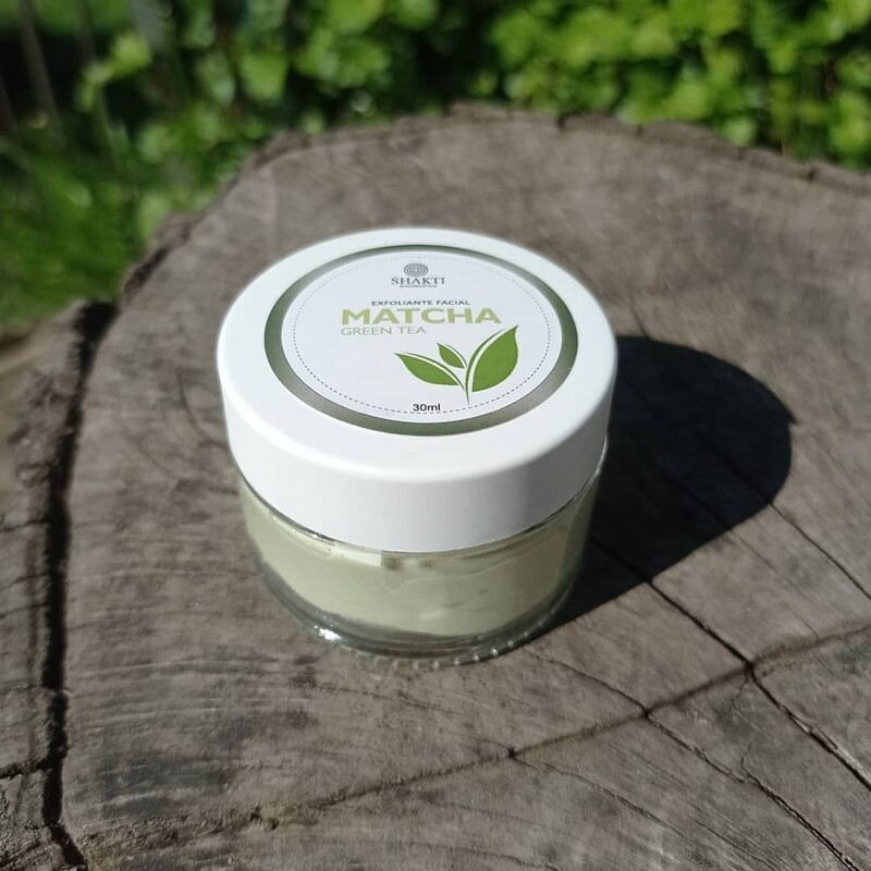 Exfoliante facial de Matcha y té verde