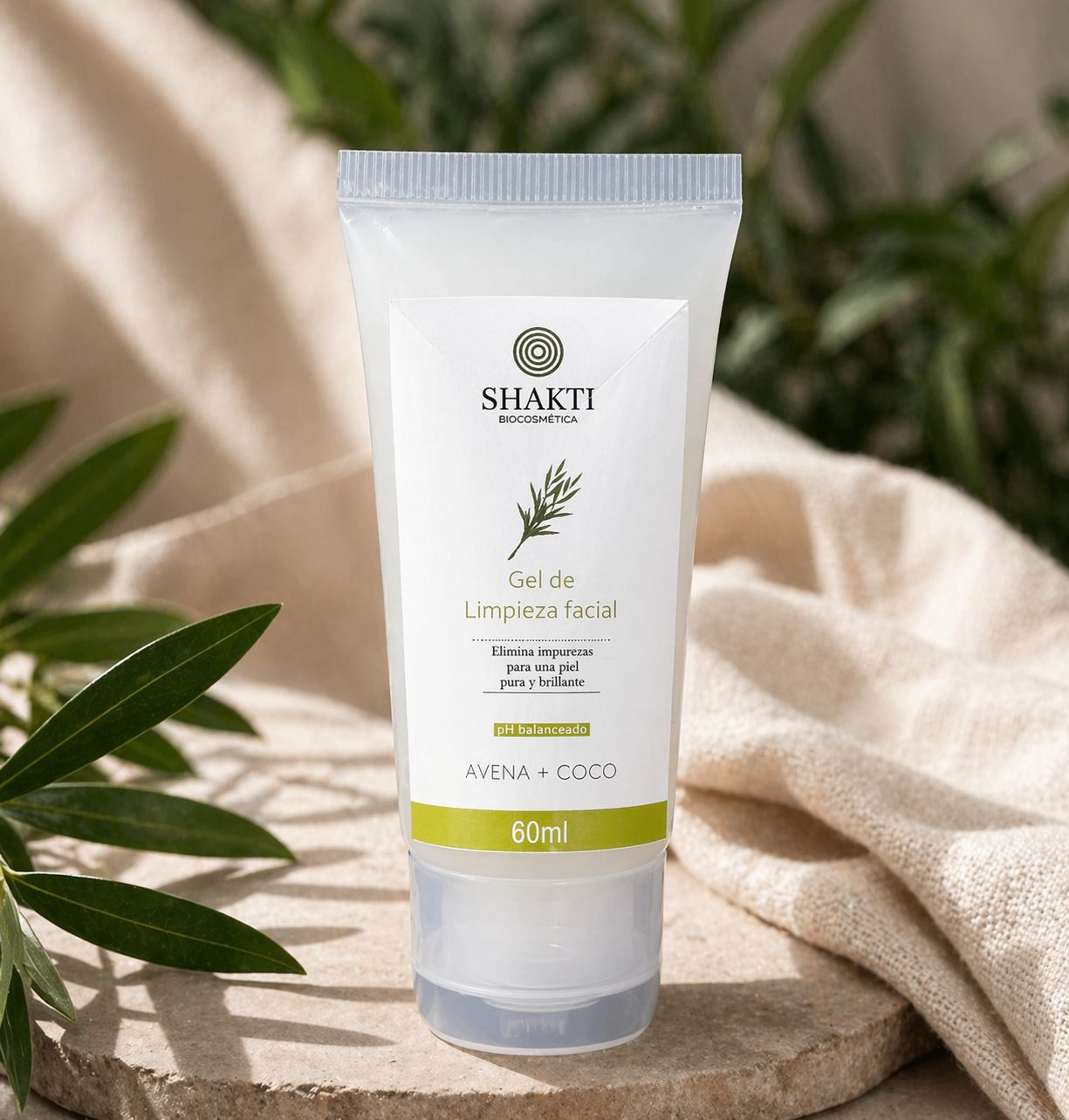Gel de limpieza facial coco y avena 60ml