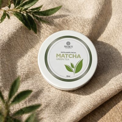 Exfoliante facial de Matcha y té verde