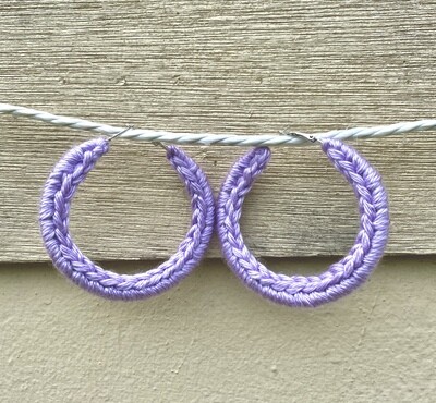 Crochet Hoop Earrings