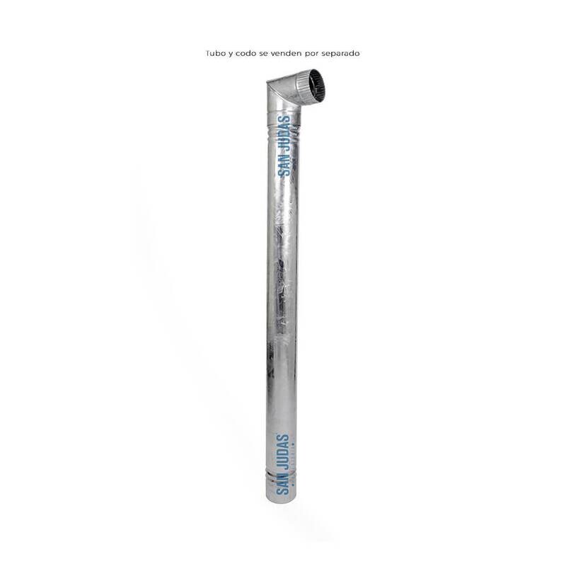 Tubo para Chimenea de Lámina Galvanizada de 8 pies de altura